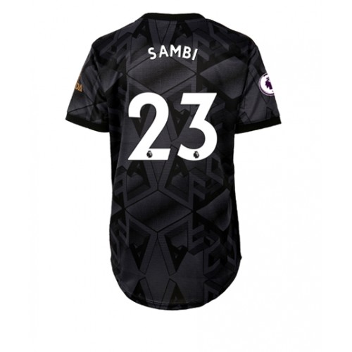 Dres Arsenal Albert Sambi Lokonga #23 Gostujuci za Žensko 2022-23 Kratak Rukav